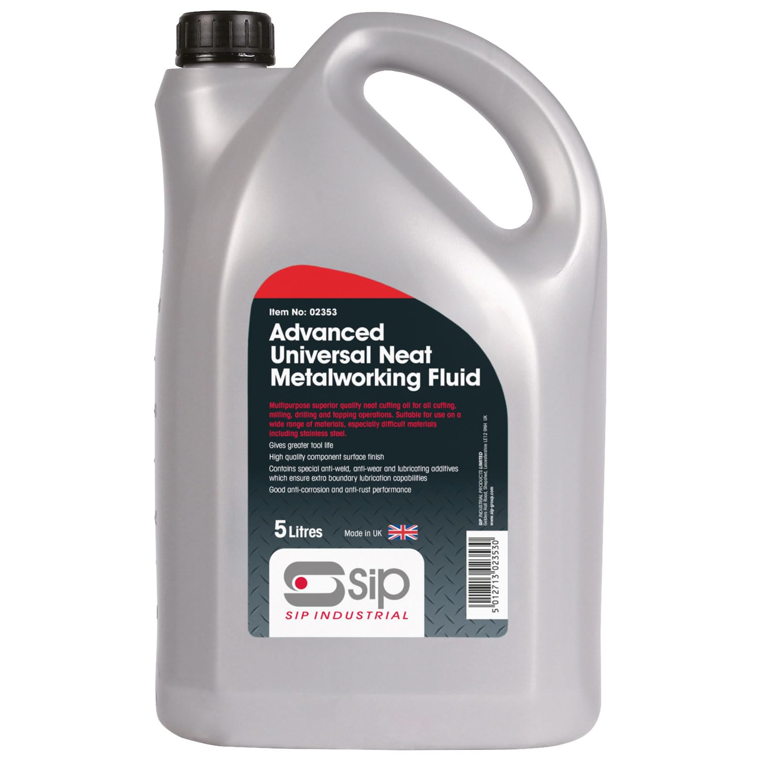 SIP 5L Advanced Universal Neat Metal Working Fluid Cutting Oil for Milling, Drilling & Tapping