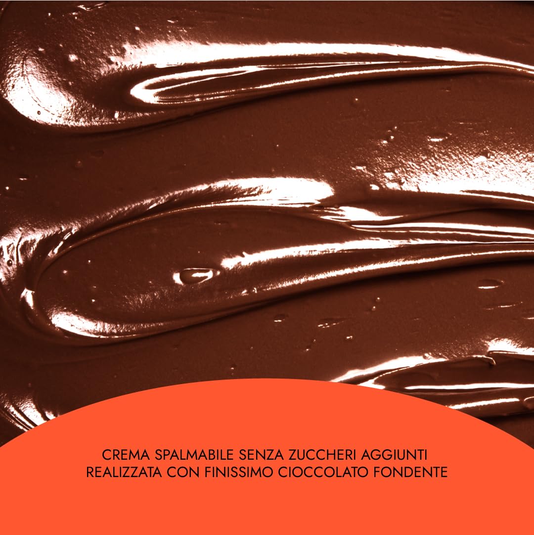 Choco Zero – Crema Proteica Crema Spalmabile Senza Zuccheri Aggiunti, Senza Glutine, Senza Lattosio, Vegano Vasetto da 200 g (3 Pezzi, Cioccolato Fondente)