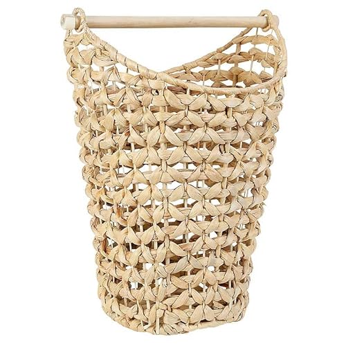 Cesta de elebes para mesa, 28 x 30 x 42 cm, color natural Cover