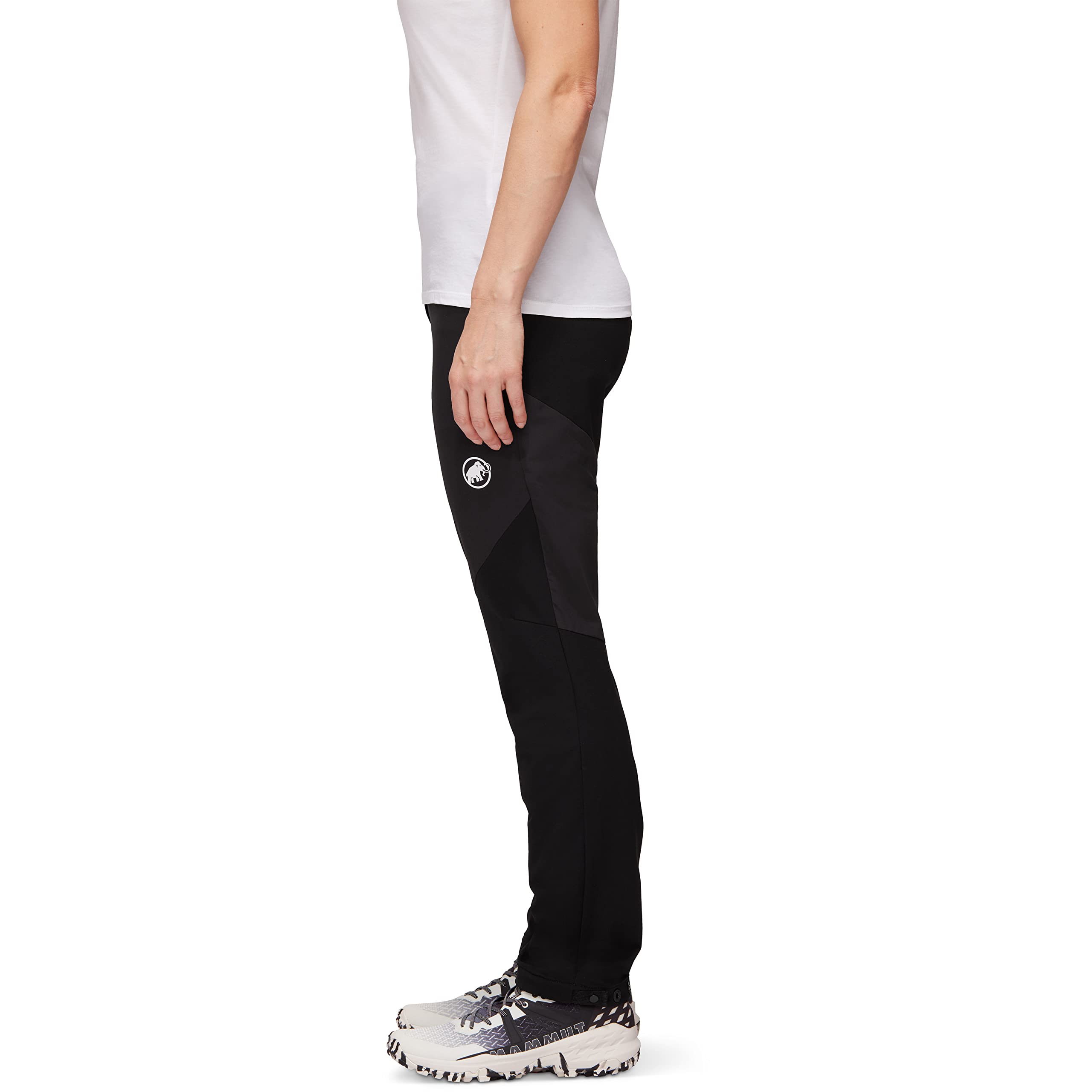 Mammut Courmayeur SO Pants Women – Damskie Spodnie Softshell | Oddychające i Wiatroodporne | Czarne, Rozmiar 38