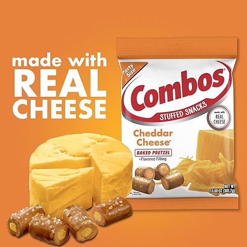 Miniatura 4 de Combos Bocadillos de pretzel horneados con queso cheddar, 13.5 onzas, bolsa, 13.5 onzas (paquete de 2)