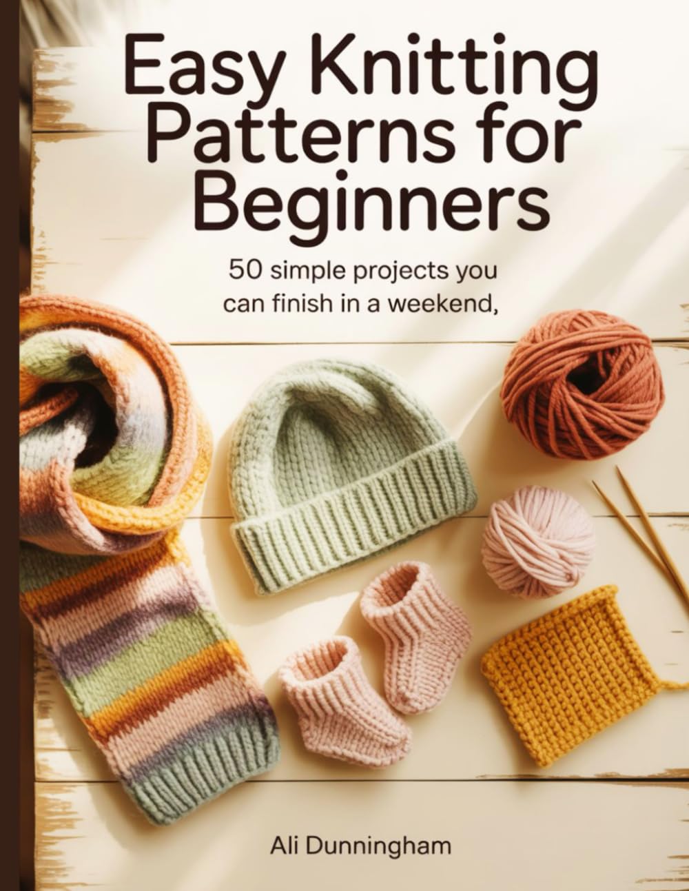EASY KNITTING PATTERNS FOR BEGINNERS: 50 Simple Projects You Can Finish in a Weekend