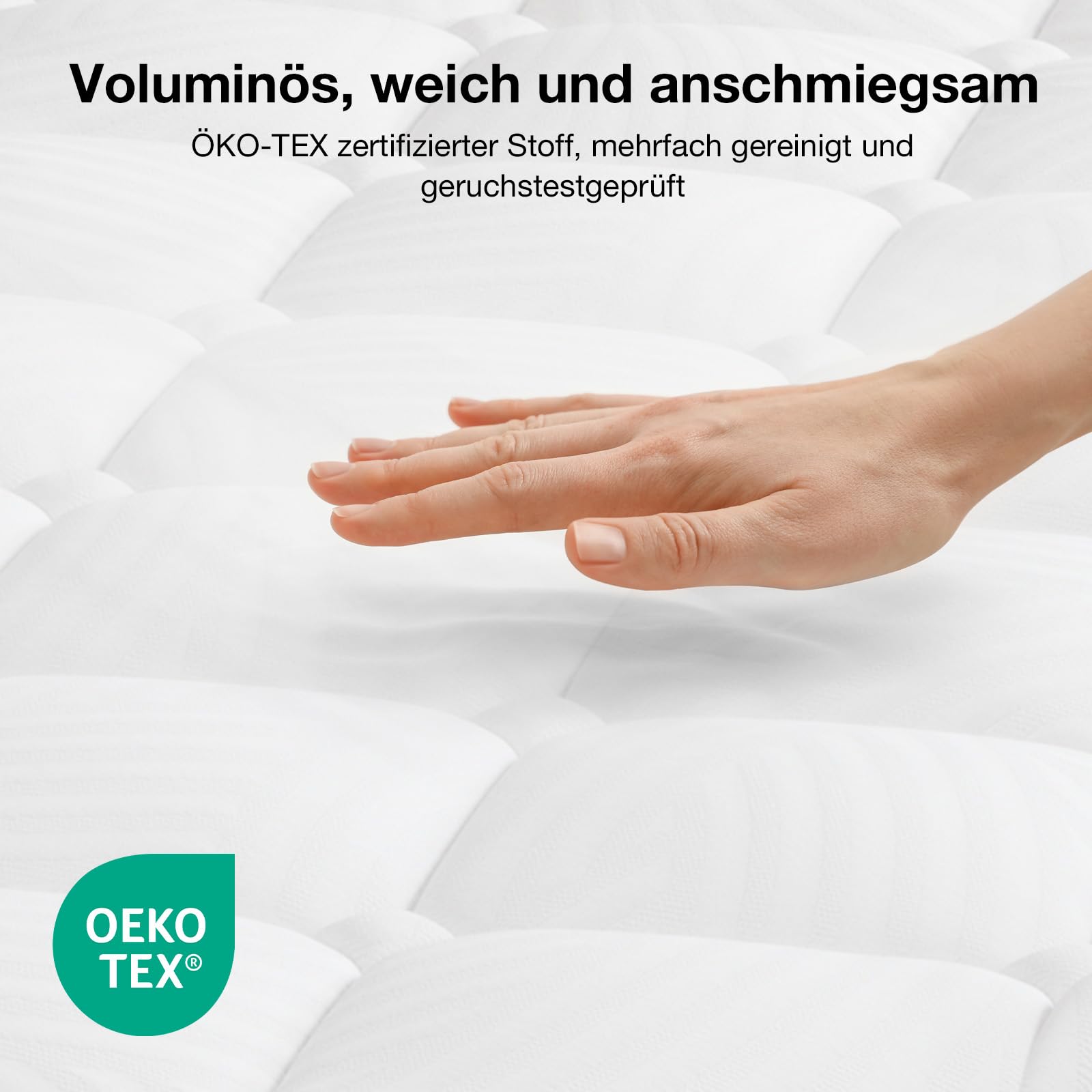 Novilla Matratze 180x200 cm, 25 cm Höhe Härtegrad H4 Kühlende & atmungsaktive 7-Zonen Kaltschaummatratze, Memoryschaum & Komfortschaum Rollmatratze, Oeko-TEX Zertifiziert atmungsaktiver Bezug