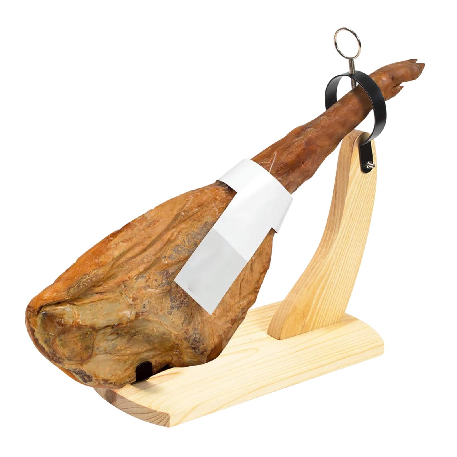 Ham Stand – Deluxe Prosciutto Holder | Jamonero tradizionale con coltello, stazione di servizio per carne incrociata, scaffale per prosciutto, prosciutto artigianale