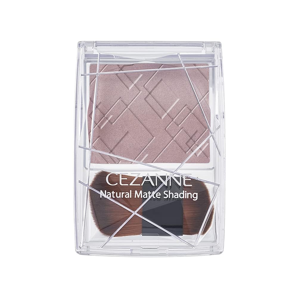 Cezanne Natural Matte Shading 02 Cool Tone 2.7g Shadow Small Face Gray Mauve Brown : Beauty