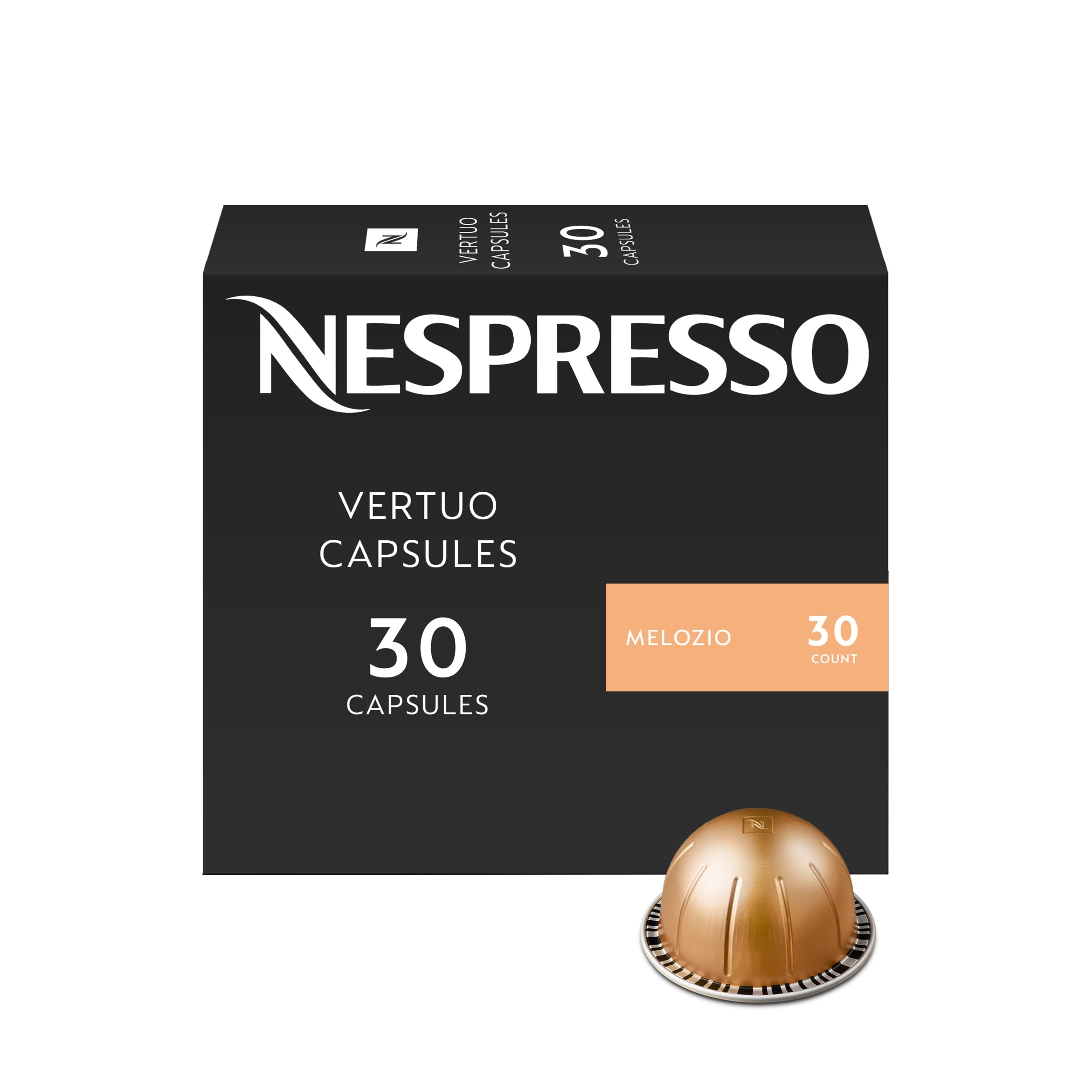 Nespresso Vertuo Melozio Medium Roast Coffee Pods, 30-Count