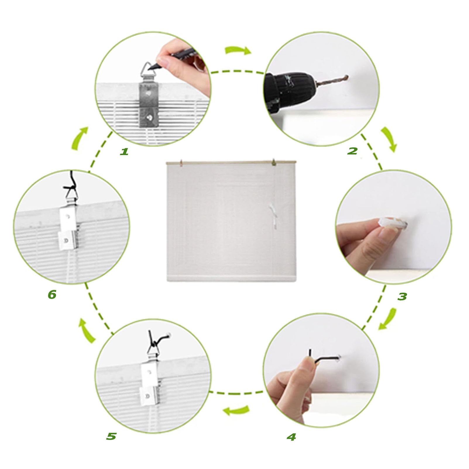 Stores enrouleurs en bambou avec blocage des UV pour fenêtres et portes - Écrans solaires de style romain pour chambre à coucher, cuisine, patio et terrasse - Blanc - 100 x 220 cm