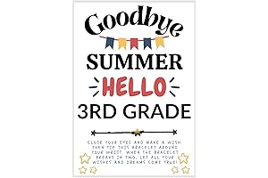 3rd Grade Graduation Wish Bracelets End of School Gift