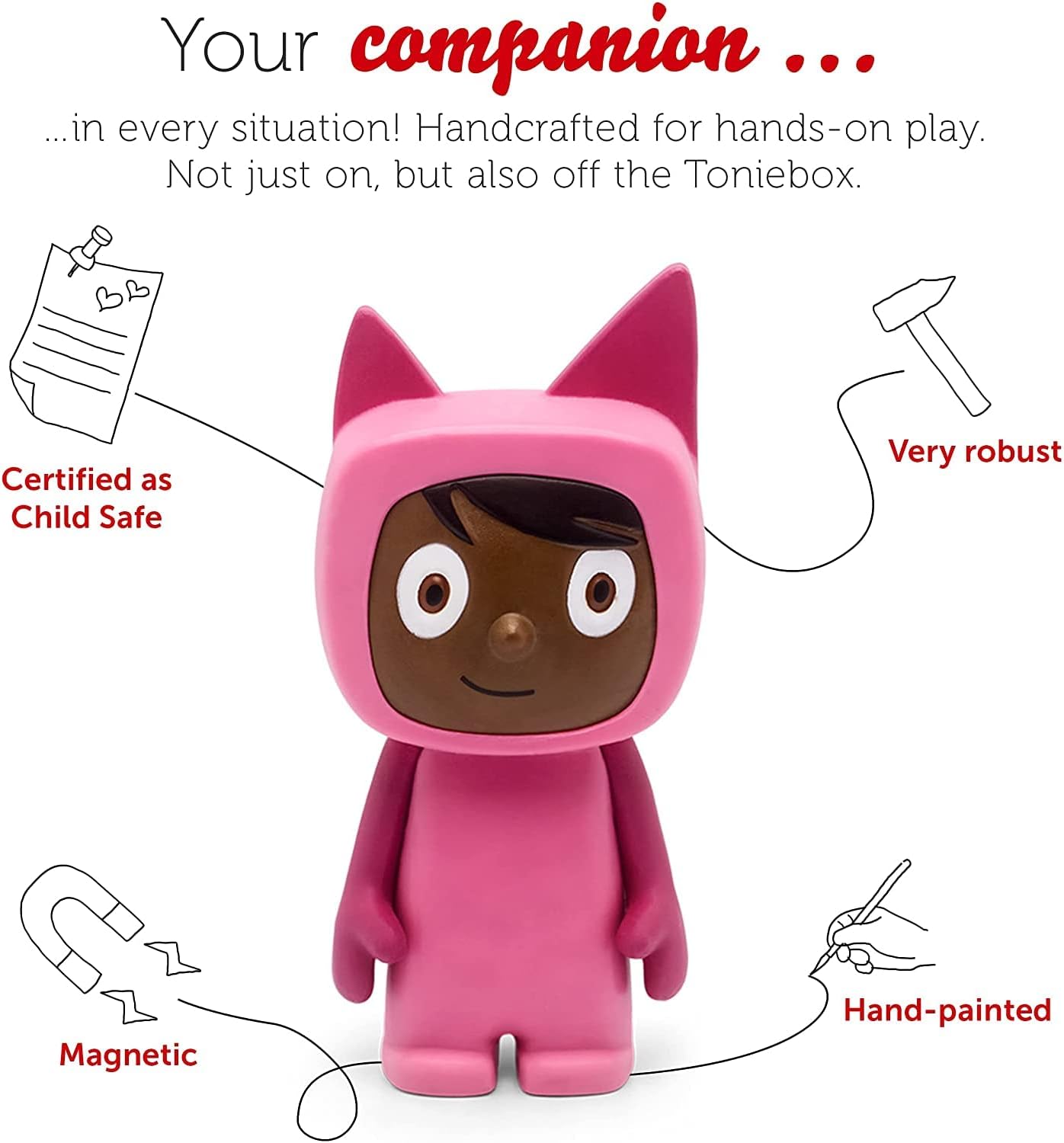 tonies Audio Character for Toniebox Creative Pink Figurine, Kid's Gifts - Image 4