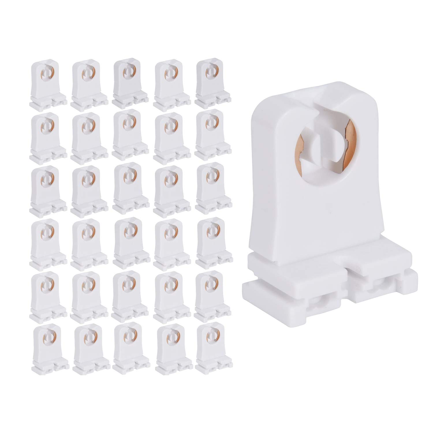 Snapklik.com : Non-shunted Turn Type T8 Lamp Holder 30-Pack UL Socket ...