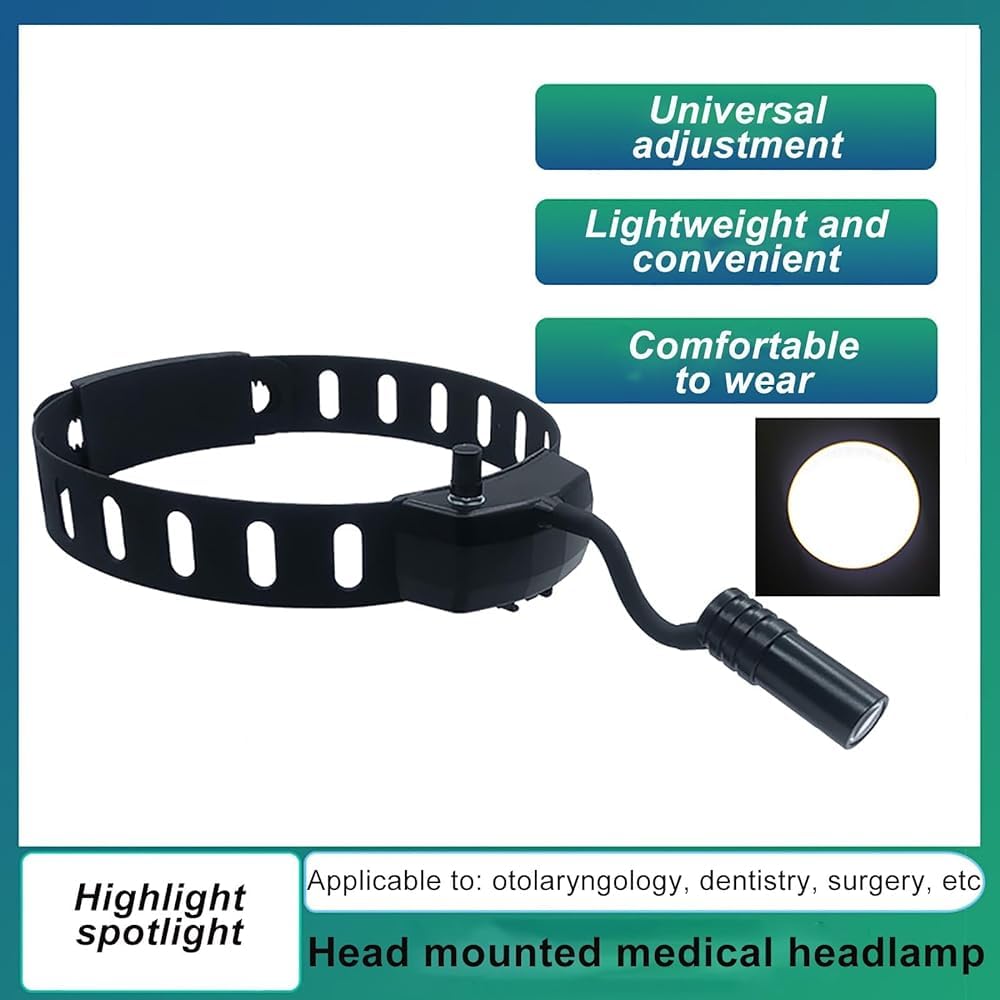 Fernglaslupe 3,5x420mm mit LED-Lupenbrille mit Licht, tragbare Brille, Stirnlampe, Laborausrüstung für verstellbaren Winkel,