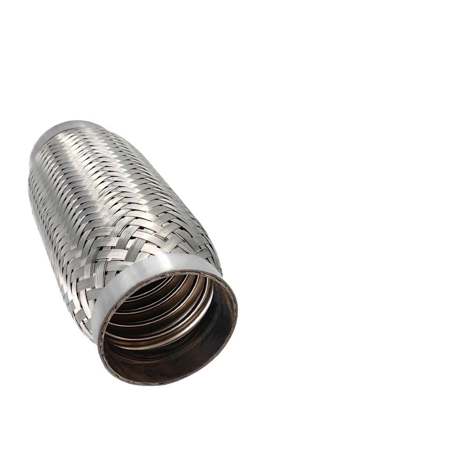 Car Silencer 45mm 64mm elastyczne rury wydechowe samochodu połączenie oplot mieszek tłumik ze stali nierdzewnej złącze rurowe spawane uniwersalne(45-251mm)