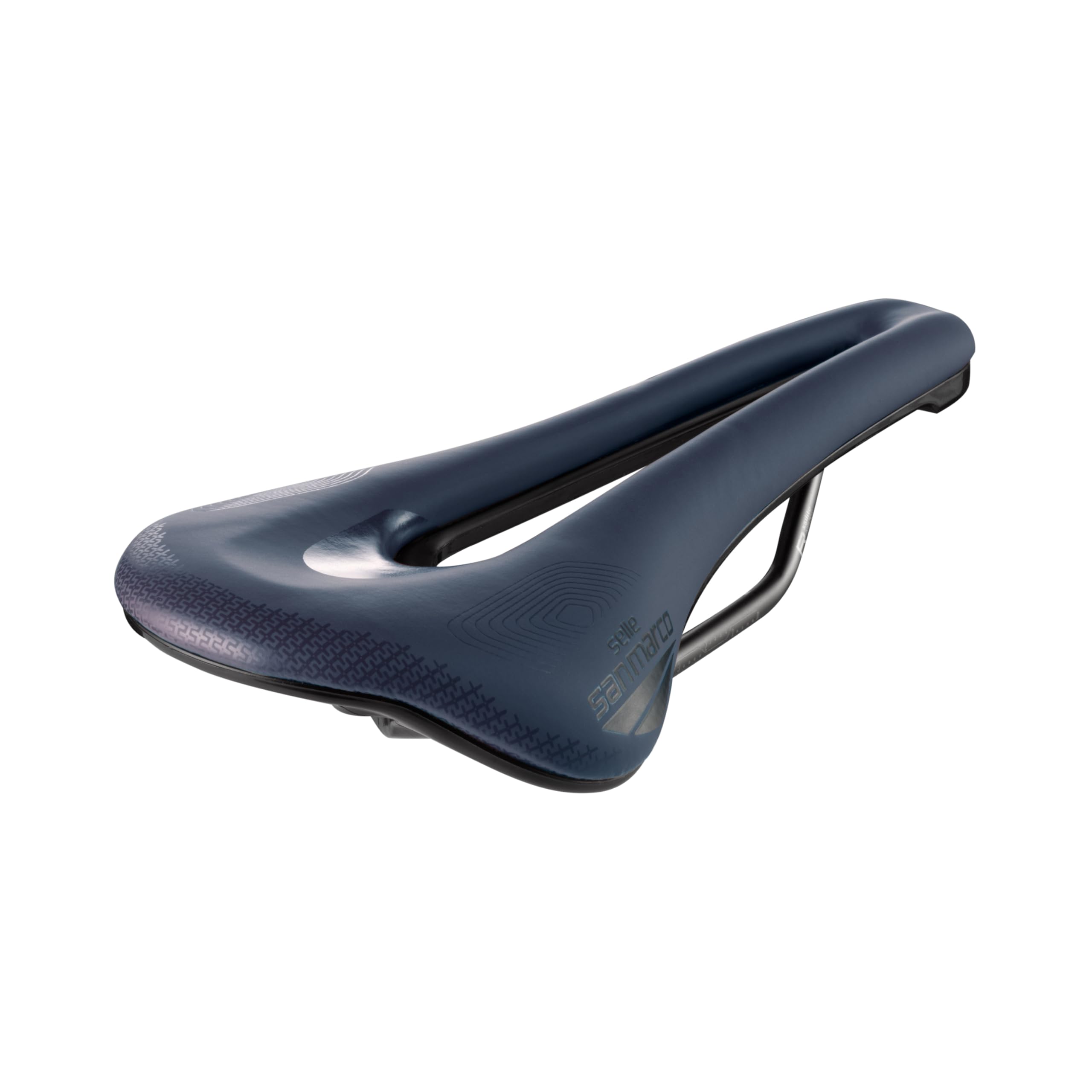 Selle San Marco SHORTFIT 2.0 Supercomfort Racing - Fahrradsattel, Gravel- und Bikepacking-Fahrradsattel, leicht und bequem, mit anatomischem Loch und extra Gelschicht, Stahlrahmen