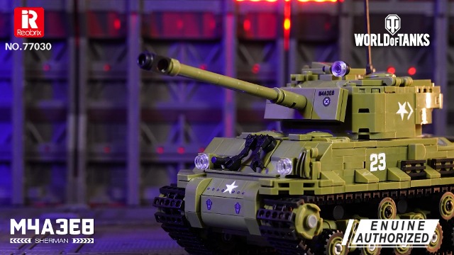 Amazon.com: Reobrix M4A3E8 Sherman Tank Building Set,WW2 Military