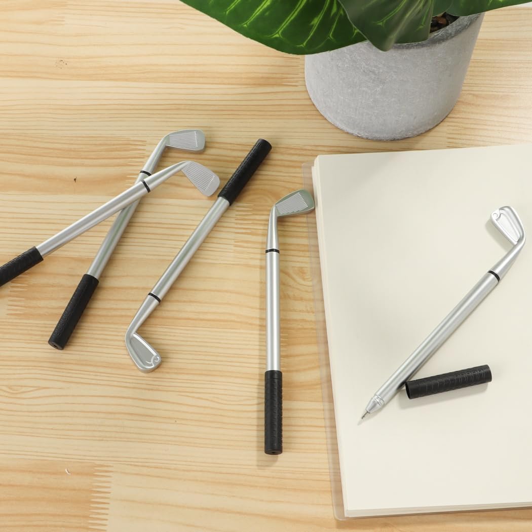 Generisch 100 Stk. Mini-Golfschläger-Kugelschreiber, 1,0 mm Kugelschreiber mit schwarzer Tinte, dekorative Golfstifte für Schule, Büro, Souvenirs und Golfclub-Requisiten, Großpackung