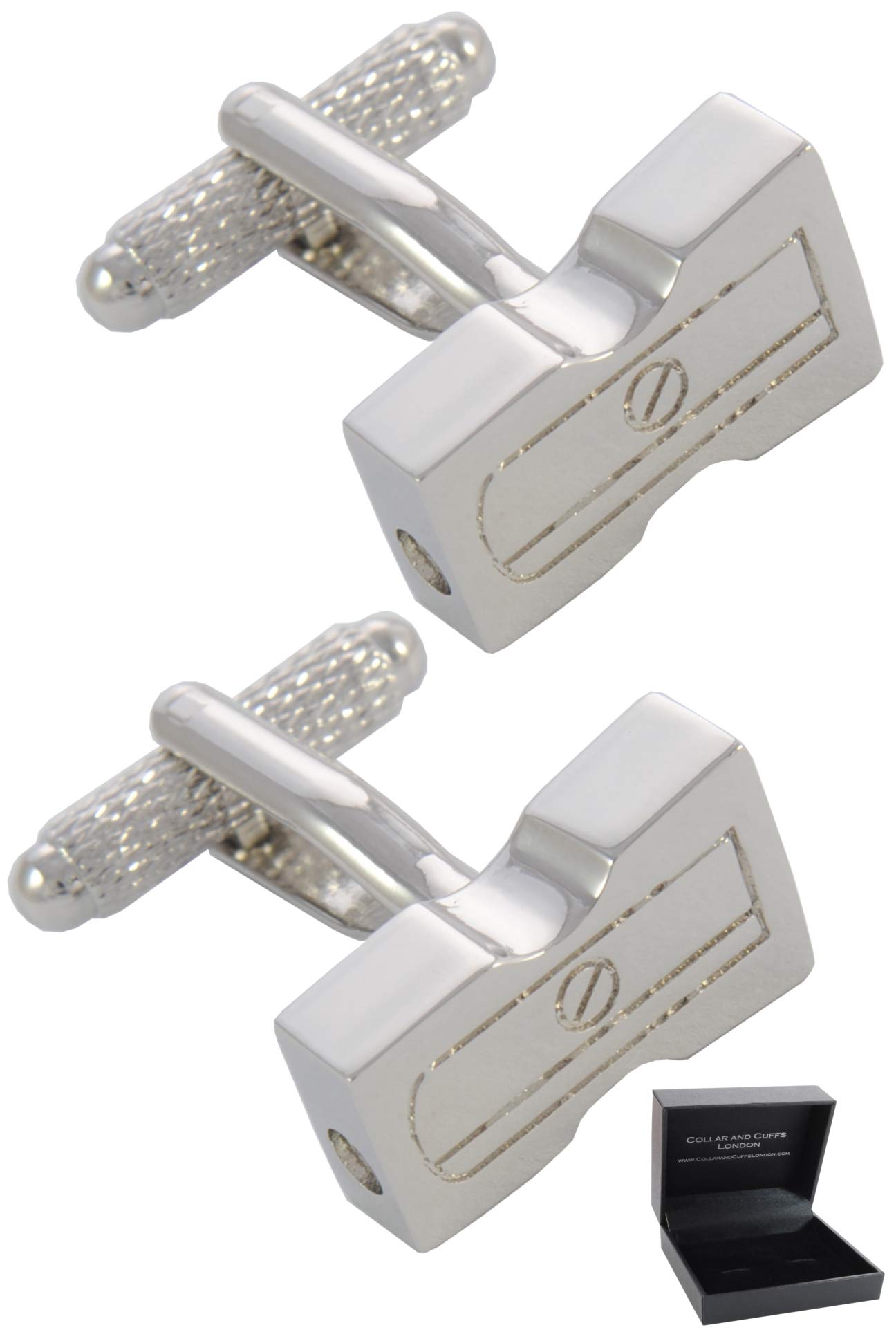 COLLAR AND CUFFS LONDONCollar and Cuffs London - Luxury Cufflinks for Men with Presentation Gift Box - Solid Brass - Teacher Designs