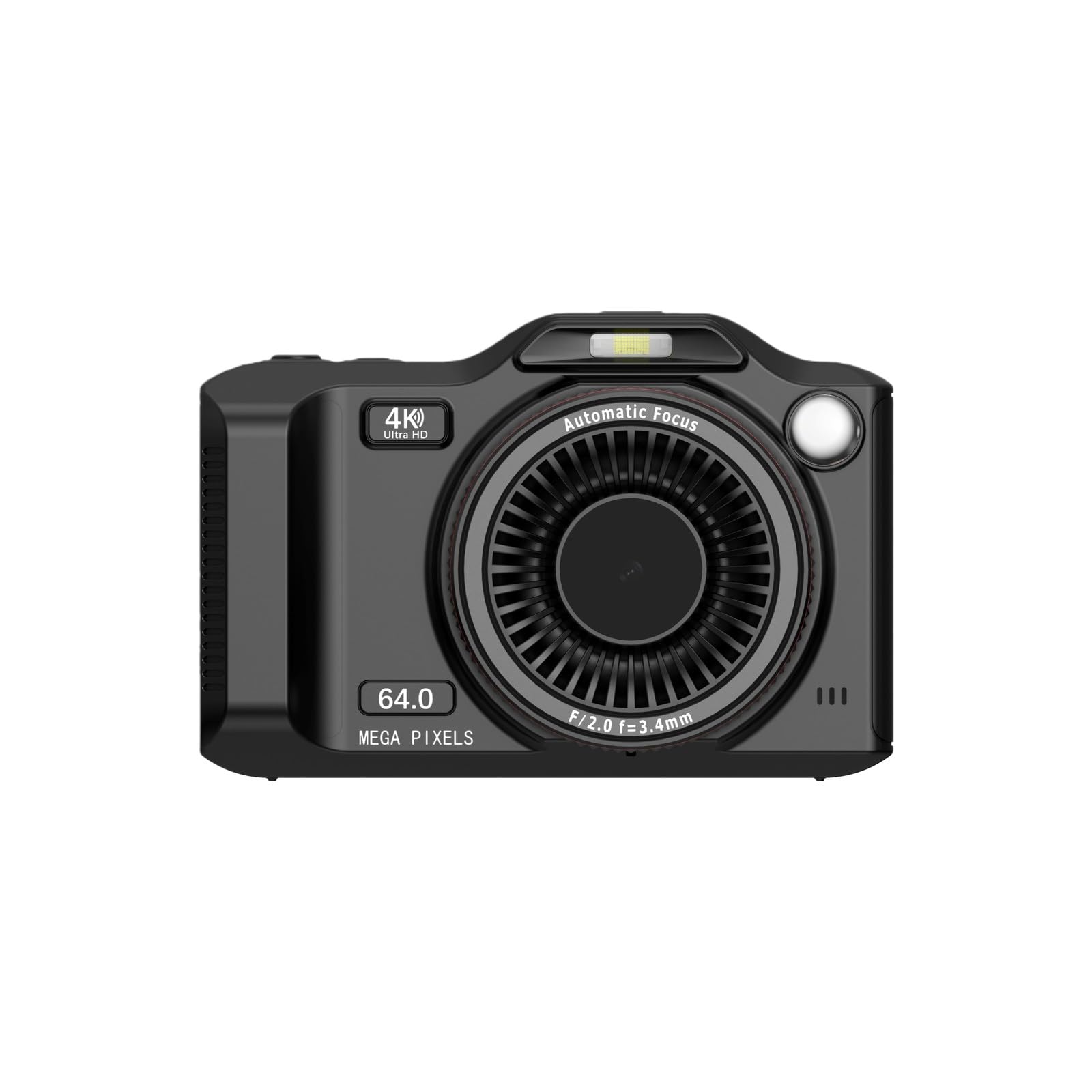 FACAIIO Cámara digital 4K con cámaras delanteras y traseras, visor HD de 2.8 pulgadas, zoom de 18x, creación de contenido de redes sociales habilitado para WiFi, color plateado