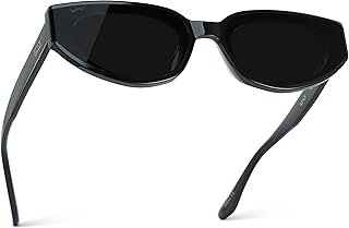 – Women’s Narrow Cat-Eye Sunglasses: Acetate Frame and Anti-Reflective L...