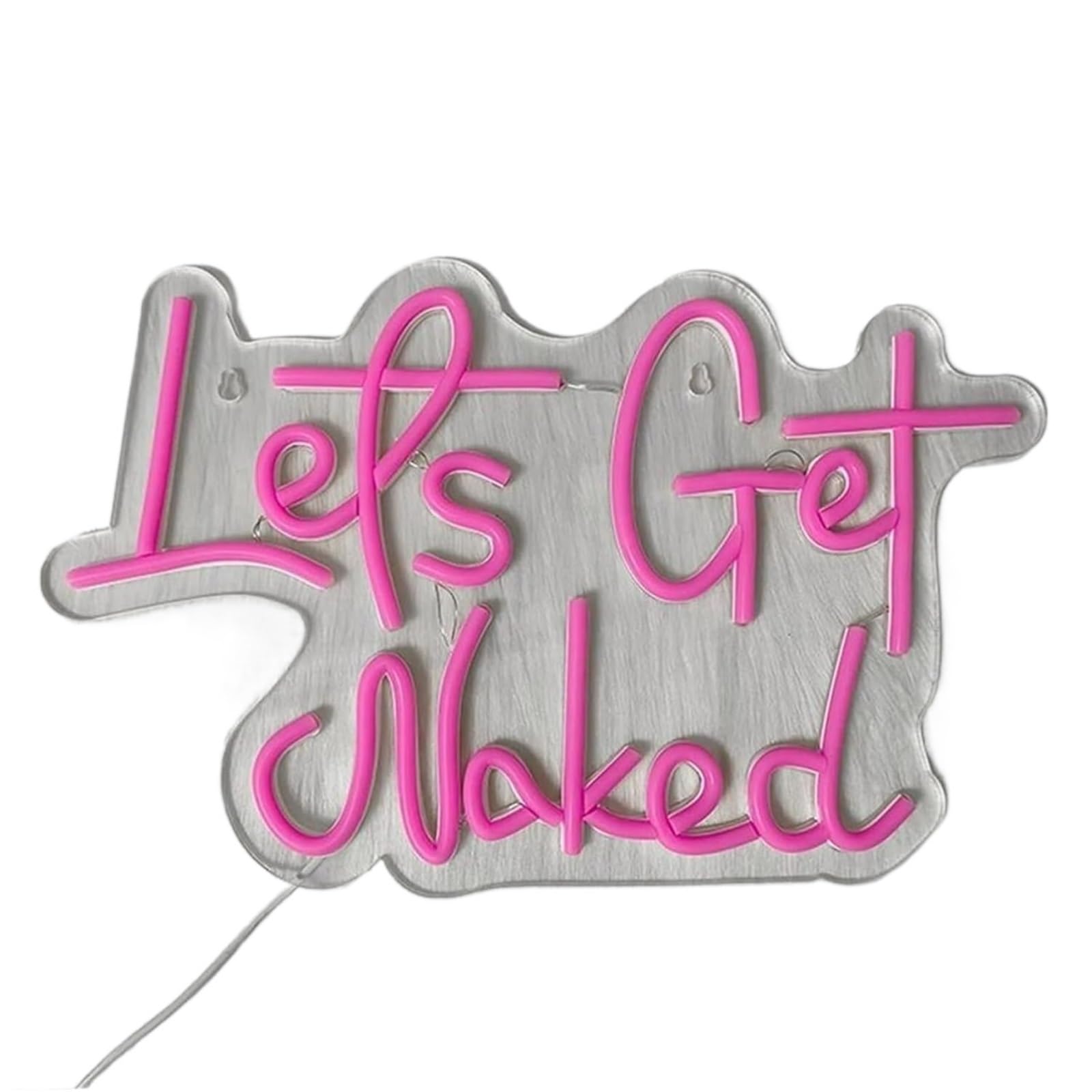 Zynther Neon lamp Soothing Atmosphere Lamp Neon Sign for Pink Let's Get Naked Light, for Bedroom, Home