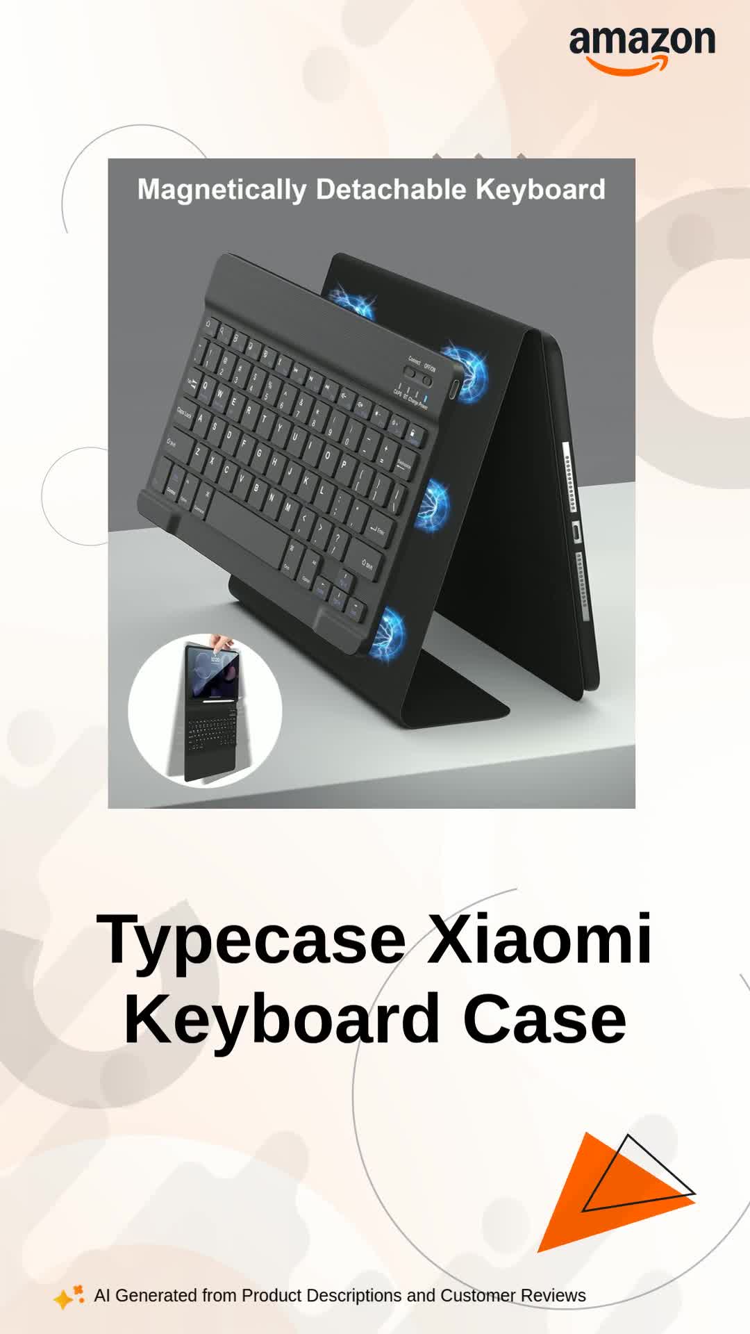 typecase Keyboard Case for Xiaomi Pad 8/Pad 7/Pad 7 Pro (11.2 inch