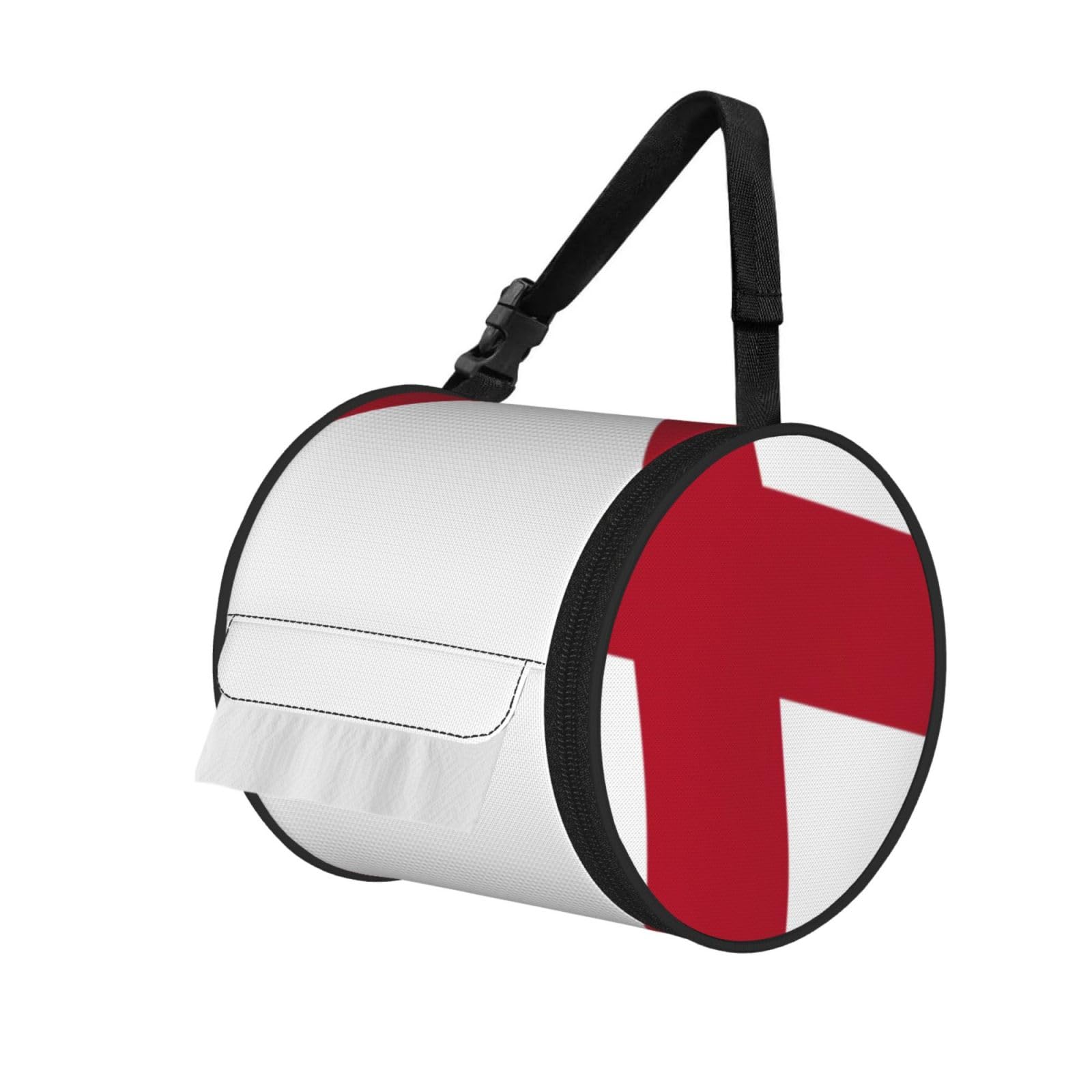 Alabama State Flag Print Fashion Tissues Organizer Box, Hanging Tissue Holder For Purse Coins For Car Office Daily Outing