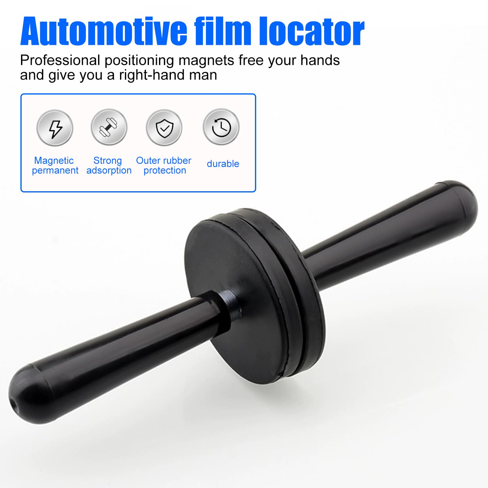 Lot 4 Gripper Aimants Voiture – Support Magnétique Puissant Avec Poignée Pour Pose Film & Wrapping