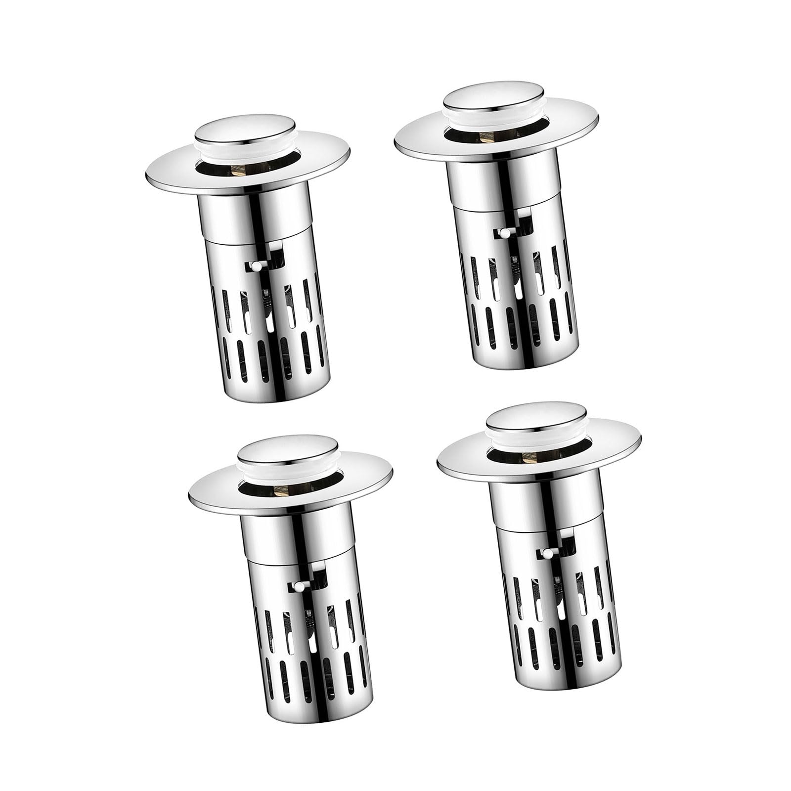 Tsophreniq A Bathroom Sink Popup Drain Strainer Removabl Steel Hair Catcher Basket General Sink Drain Bathroom Solution Stoppers