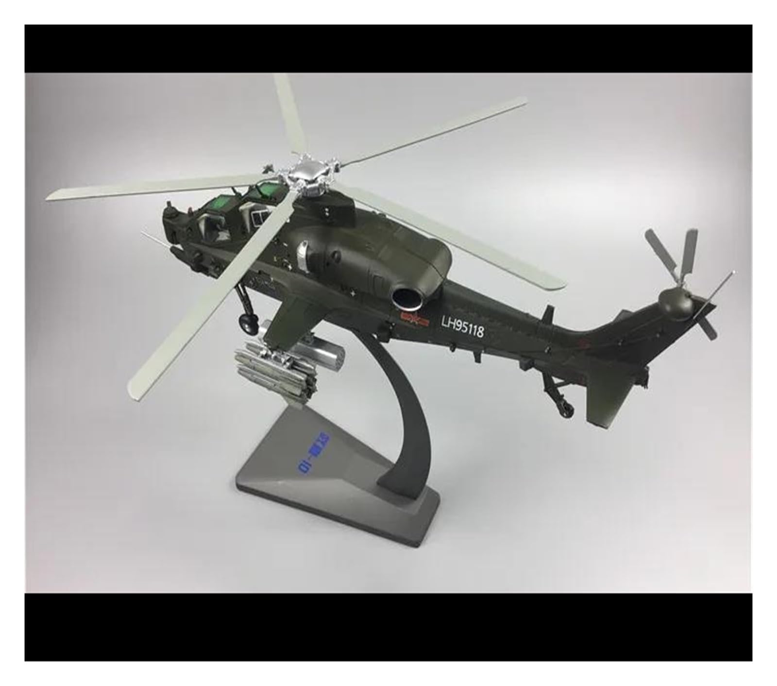 Mini Modell Flugzeug 1:48 Für Druckguss-Maßstab WZ-10 Militärtransporthubschrauber-Flugzeugmodell Fertiges Statisches Metall-Hobbyspielzeug