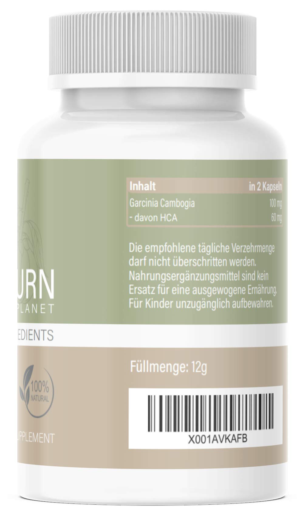 NEU: Enolenia® NIGHT F-BURN Kapseln VEGAN - 1 Kapsel pro Nacht mit Garcinia Cambogia Extrakt - für Männer & Frauen, schnell + Hochdosiert - aus hochwertiger Produktion in Deutschland (1x)