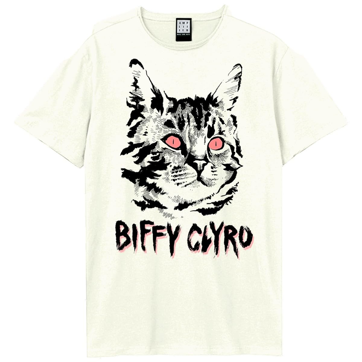 Amplified Maglietta unisex da adulto con gatto nero Biffy Clyro