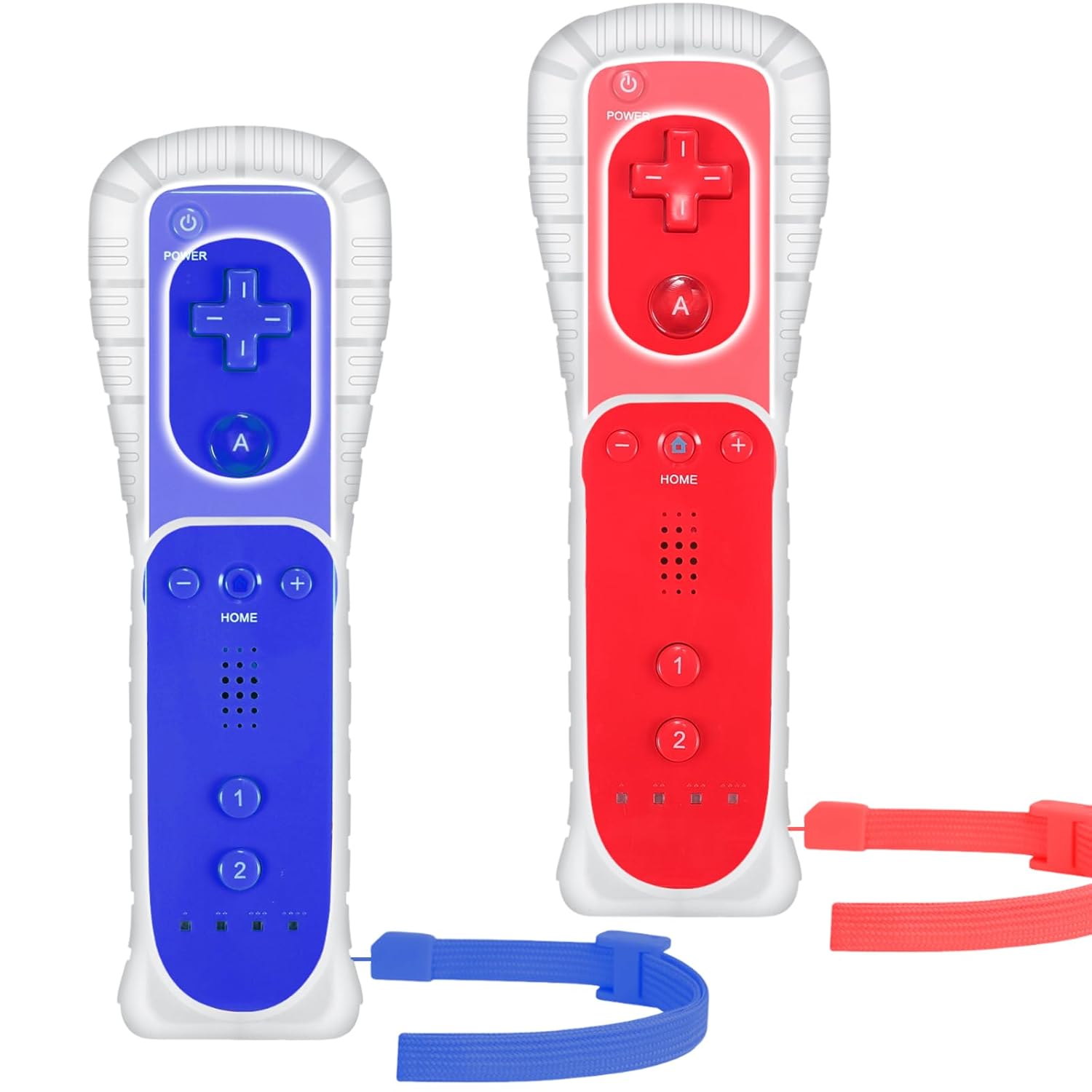 Yosikr Wireless Remote Controller for Wii Wii U - 2 Packs Red and Deep Blue
