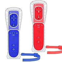 Vista 43 de Yosikr Controller for Wii, Remote Controller for Wii with Silicone Case and Wrist Strap Compatible for Wii/Wii U (2 Pack, White and White)