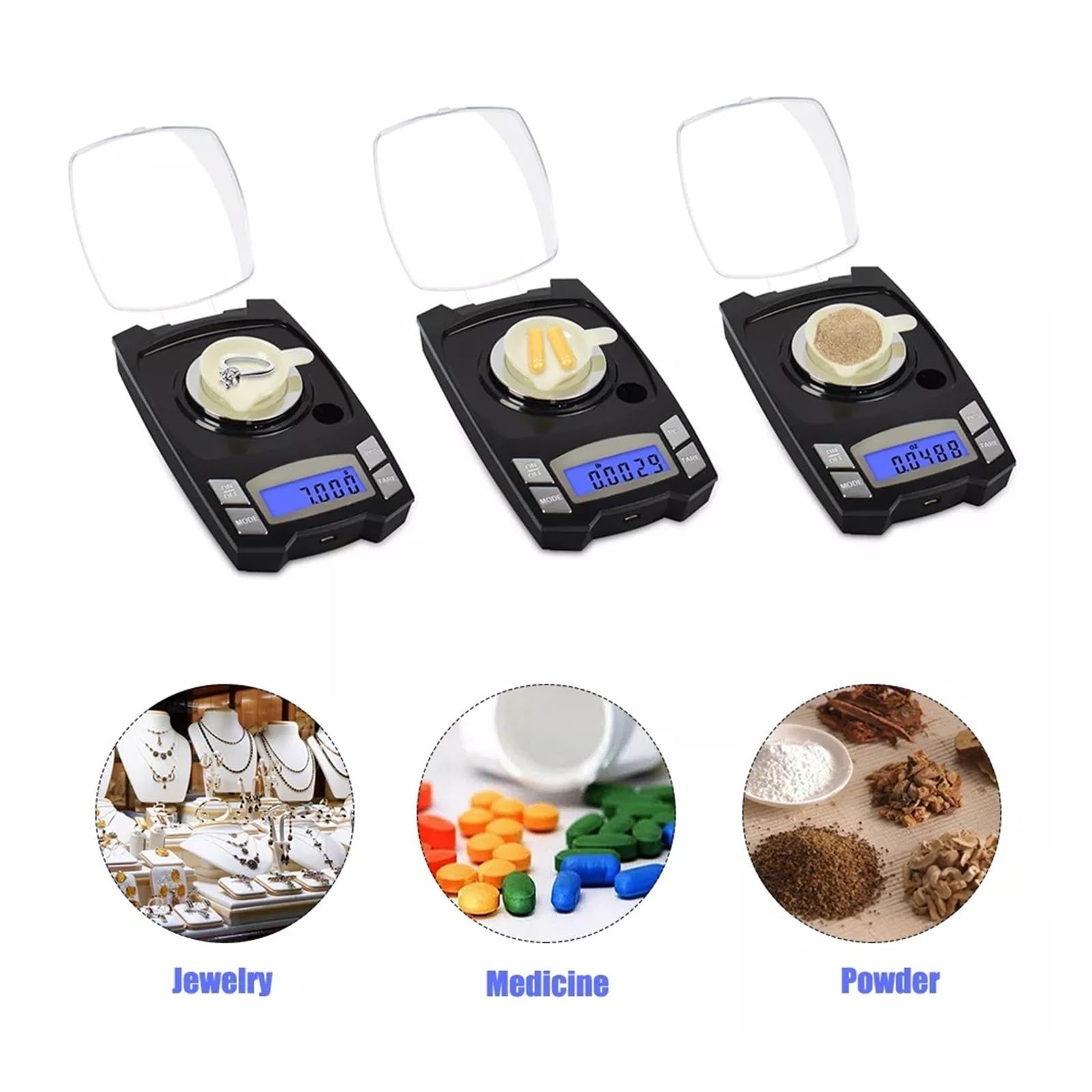 Mini Báscula Digital De Bolsillo, Báscula De Miligramos De Carga, Báscula De Precisión For Joyería, Medicina Y Laboratorio. Pesaje De PrecisióN(50g*0.001g)