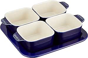 ZWILLING J.A. HENCKELS 40511-121 Staub Ceramic Appetizer Set, Blue