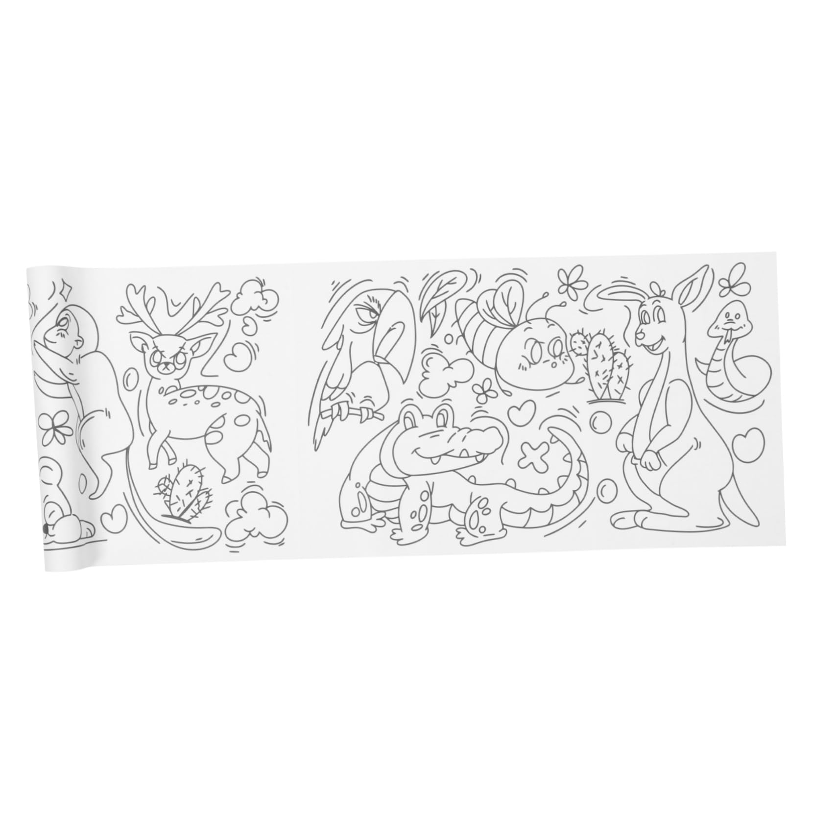 VILLCASE 1 Roll of Drawing Paper Roll for Boys and Girls Coloring Paper Paper and Girls Drawing Roll