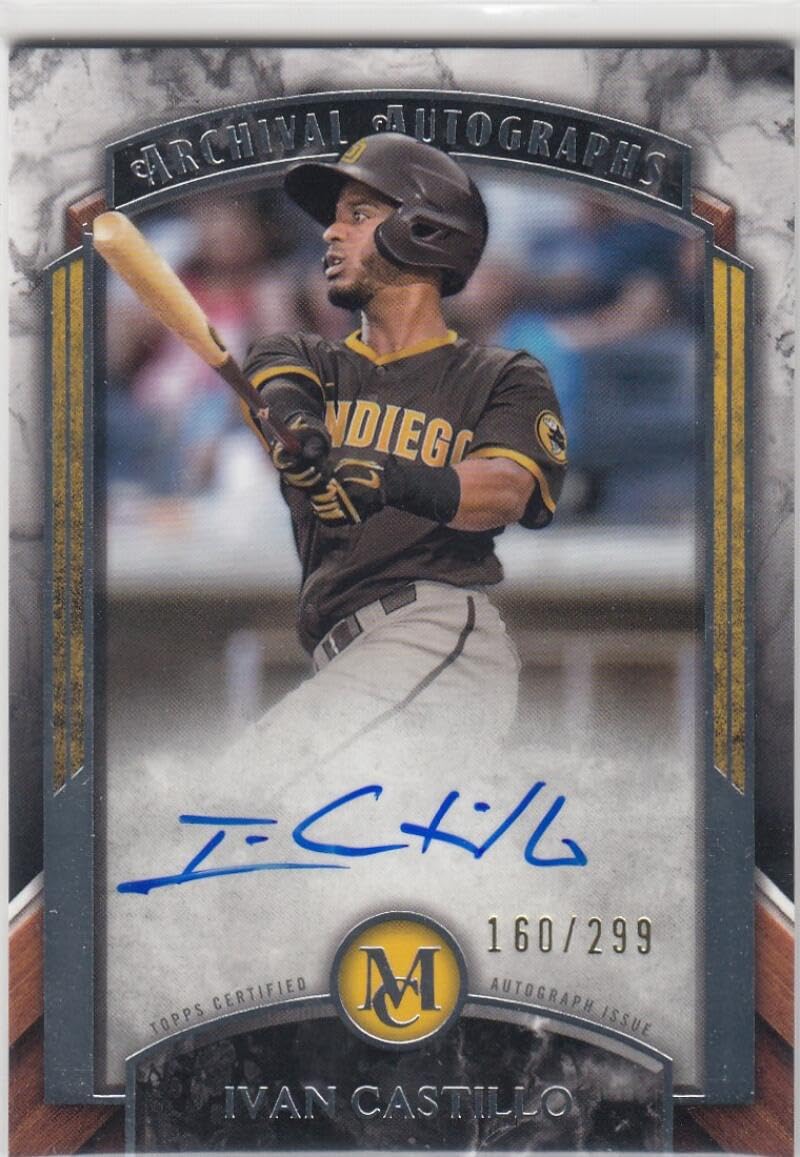 Baseball Trading Card MLB 2022 Topps Museum Collection Archival Autographs #AA-IC Ivan Castillo NM Near Mint Auto 160/299 Padres