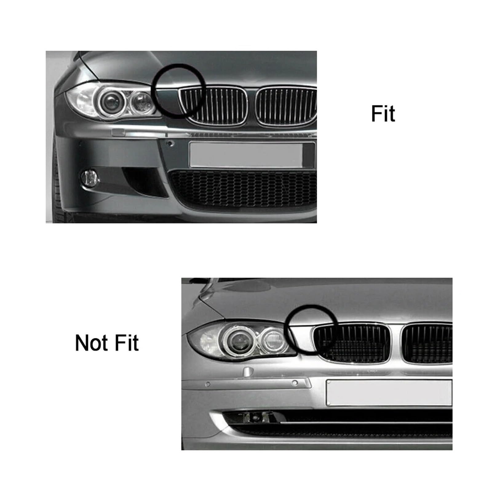 Griglia Renale Doppia Barra Adatta Per Bmw Serie 1 E81 E87 04