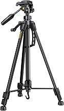 Fanttik DT1 Professional Baustativ für Kreuzlinienlaser, Nivelliergeräte mit 3-Wege-Panoramakopf, Schnellwechselplatte mit 1/4"-20 Gewinde und Wasserwaage
