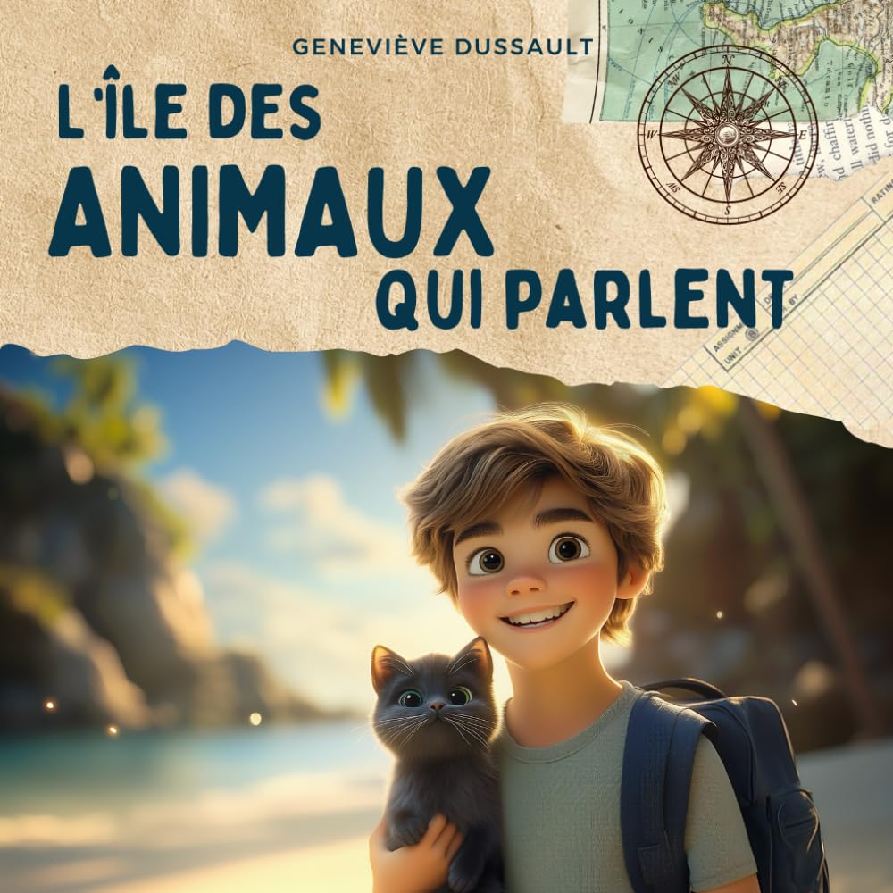 L'île des animaux qui parlent: Livre pour enfant en français