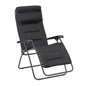 Lafuma Sillón Relax acolchado gravedad cero Rsx Clip Aircomfort® Negro Acier
