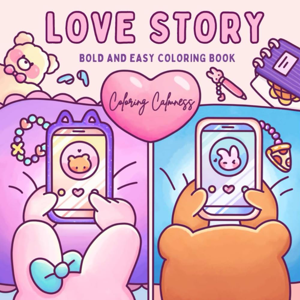 Love Story: Bold & Easy Coloring Book