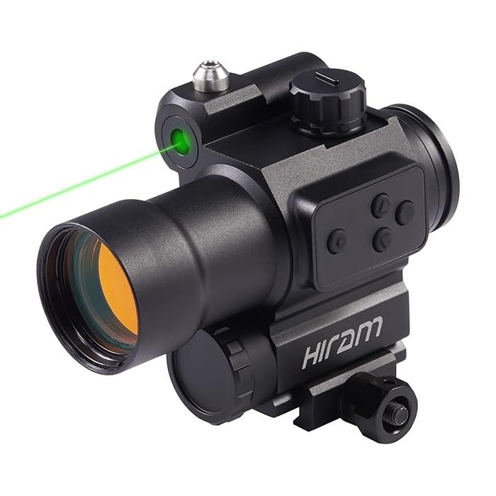 Buy HIRAM 1x30 Red Dot Scope with Green Laser 2 MOA Red Dot Sight for