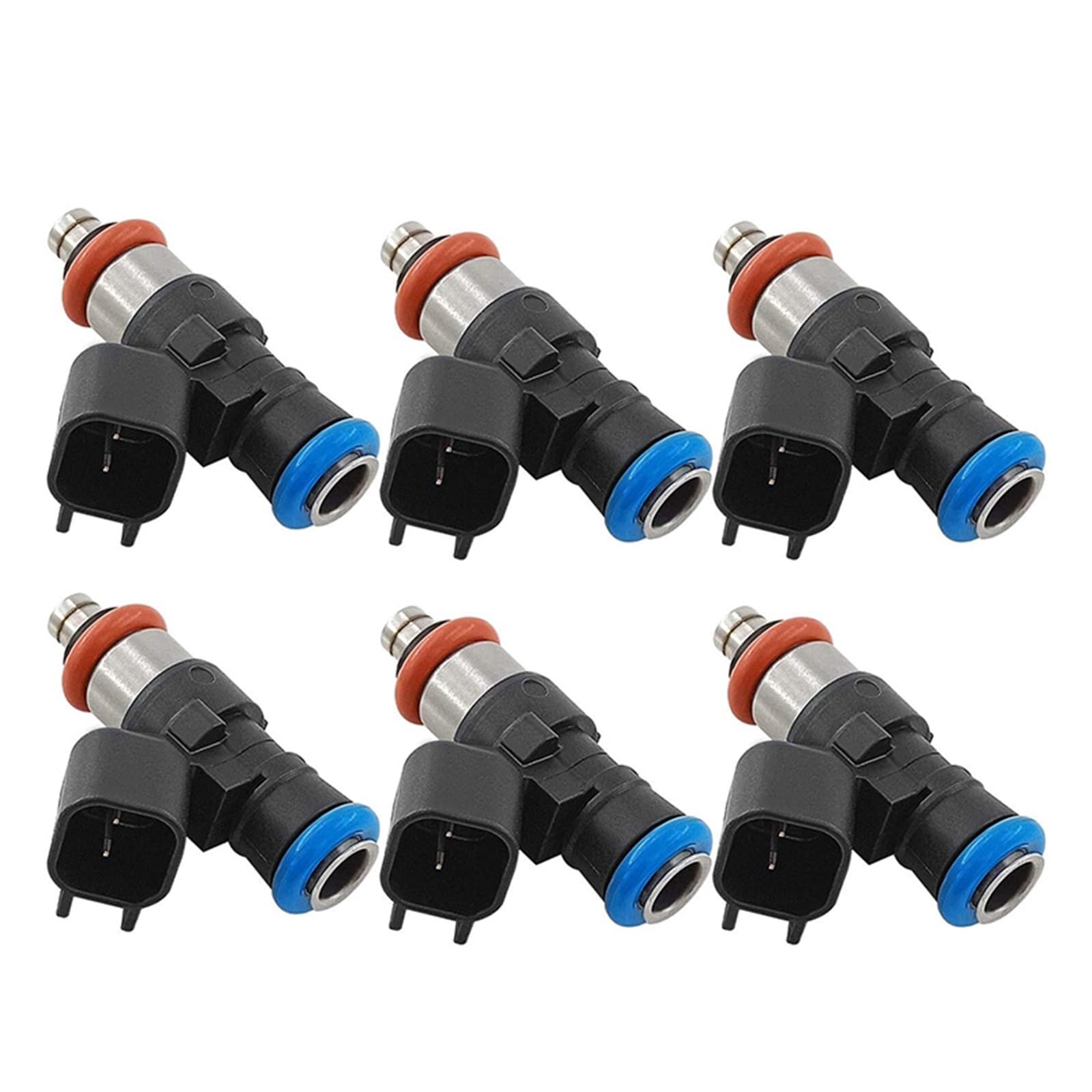 Valvola Controllo della Pompa del Carburante 6 Pezzi Iniettori di Carburante Iniettore di Carburante Superiore Inferiore Accessori Auto 0280158091 per Mazda