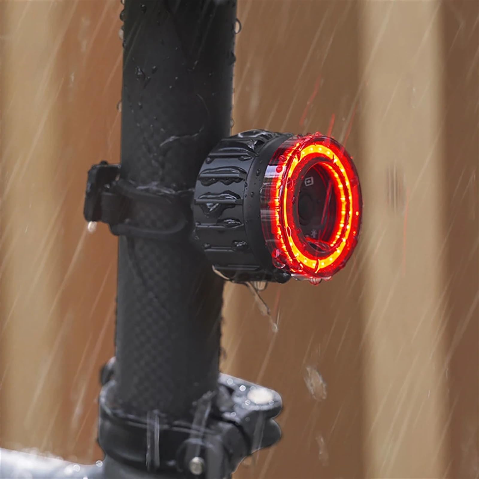 Luz trasera de freno inteligente for bicicleta Cob, cojín de poste de gran apertura, luz trasera de freno inteligente