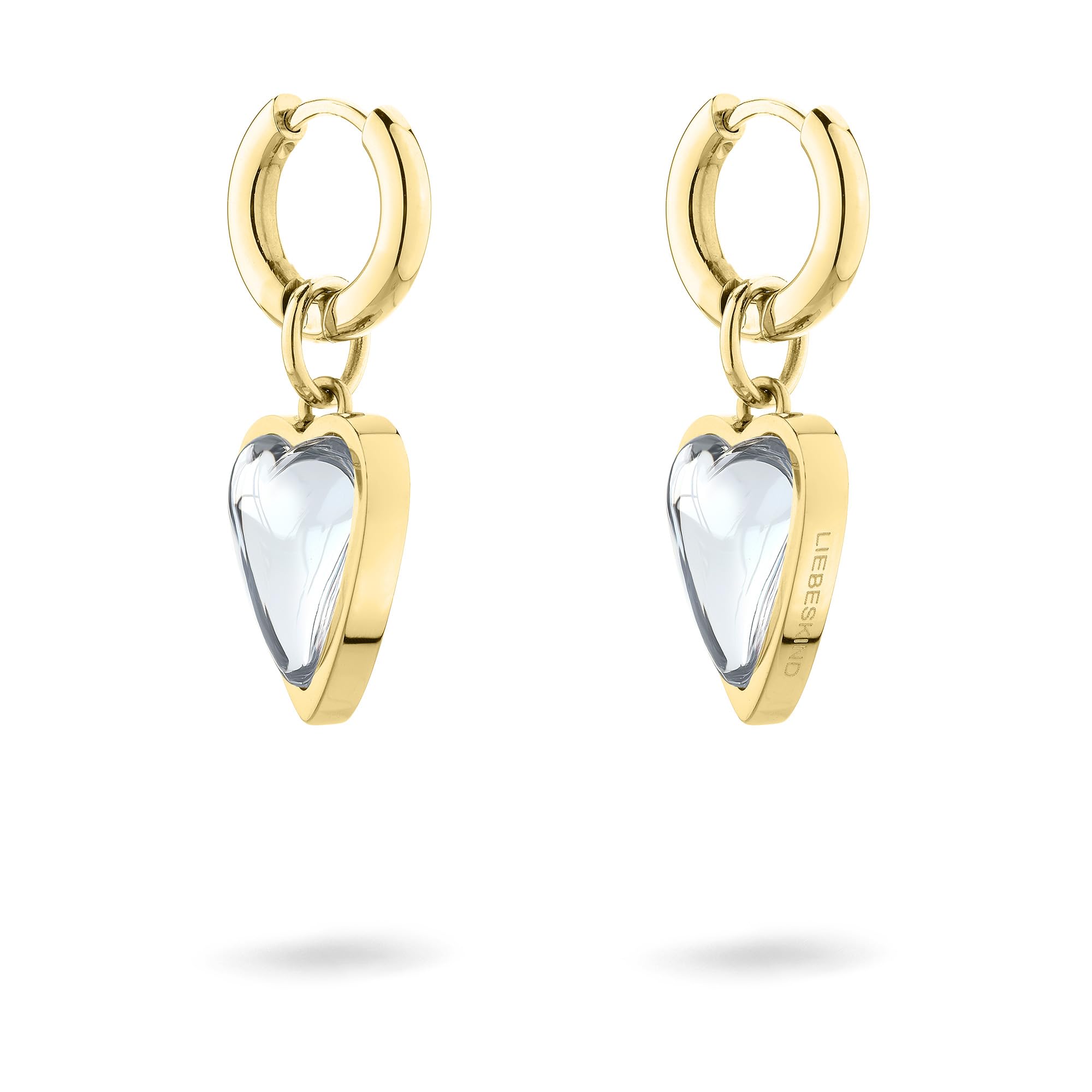 Liebeskind Berlin Ladies Earrings LJ-1702-E-28 in Stainless Steel IP Gold