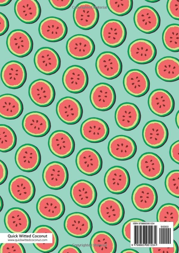 Melons Notebook - A4: (Mint Green Edition) Fun notebook 192 lined pages (A4 / 8.27x11.69 inches / 21x29.7cm) - Image 2