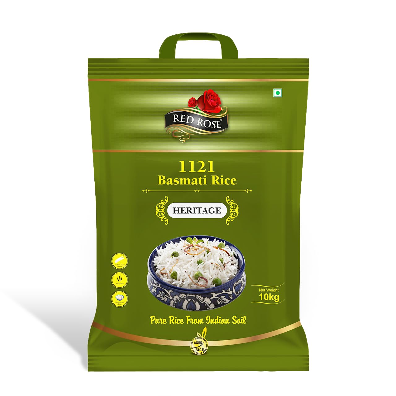 Red Rose Heritage Basmati Rice, Perfect for Biryani, Aged Grains, 10 Kg (B0D8FKWFB1) Amazon Price History, Amazon Price Tracker