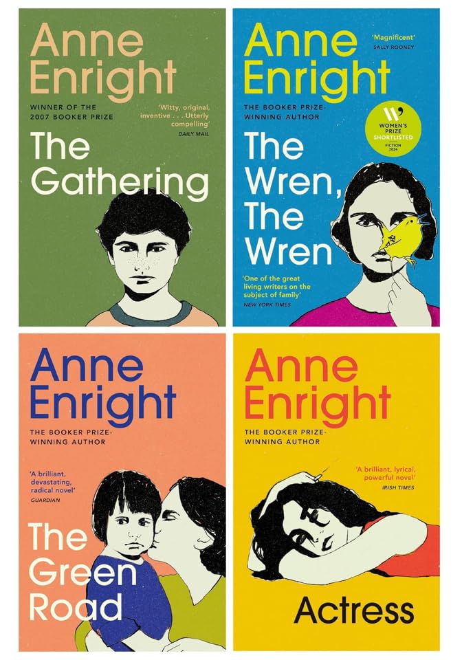 Anne Enright 4 Books Collection Set (The Gathering, The Green Road, Actress, The Wren, The Wren)