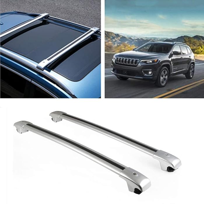 Buy Car Roof Racks Luggage Carrier Bar Rail Aluminum Top Set for Jeep