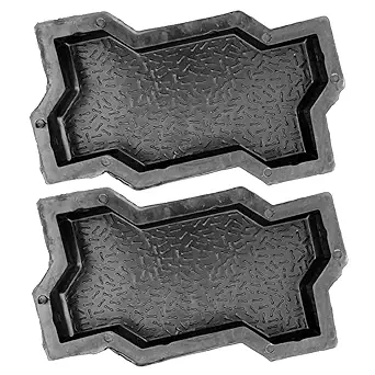 Reyal Paver Block Mould ZIgzag 60mm Black PVC (Pack of 2)